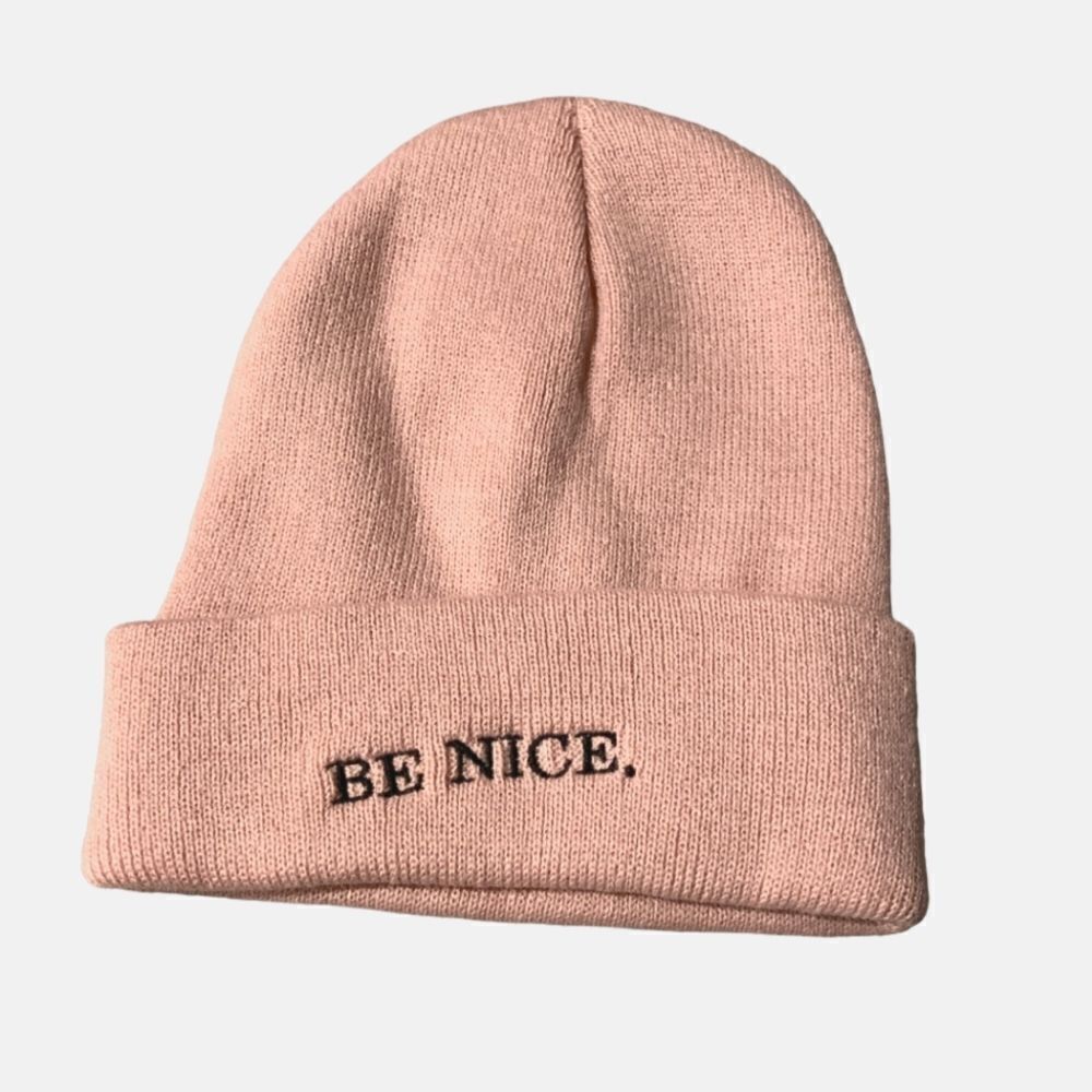 "Be Nice" Beanie - Picture 7 of 8